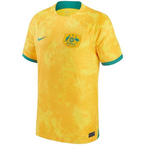 Australia home jersey soccer kit men's first sportswear football uniform tops sport shirt 2022 world cup